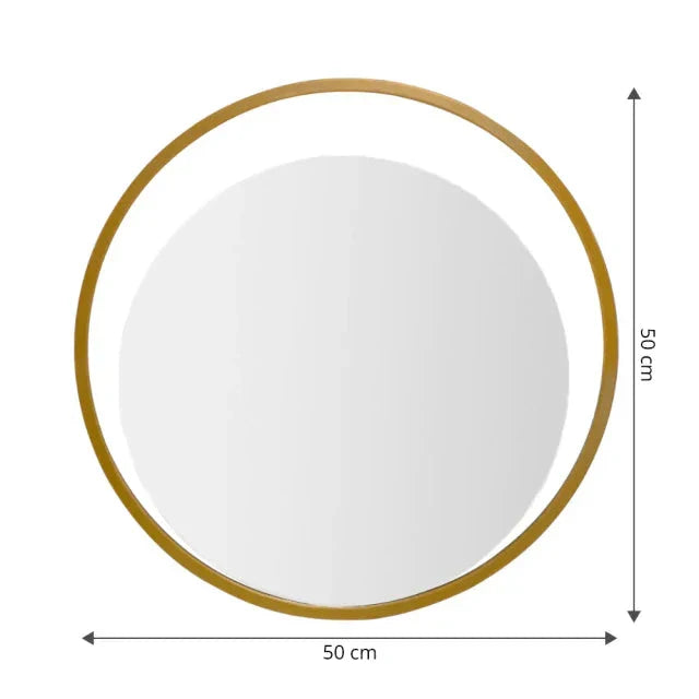 Glam Round Mirror 50x50cm