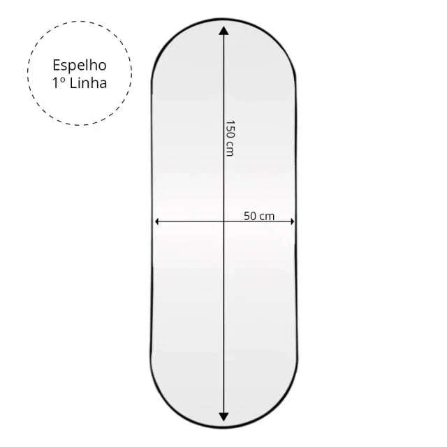 Pill Mirror III 150x50cm