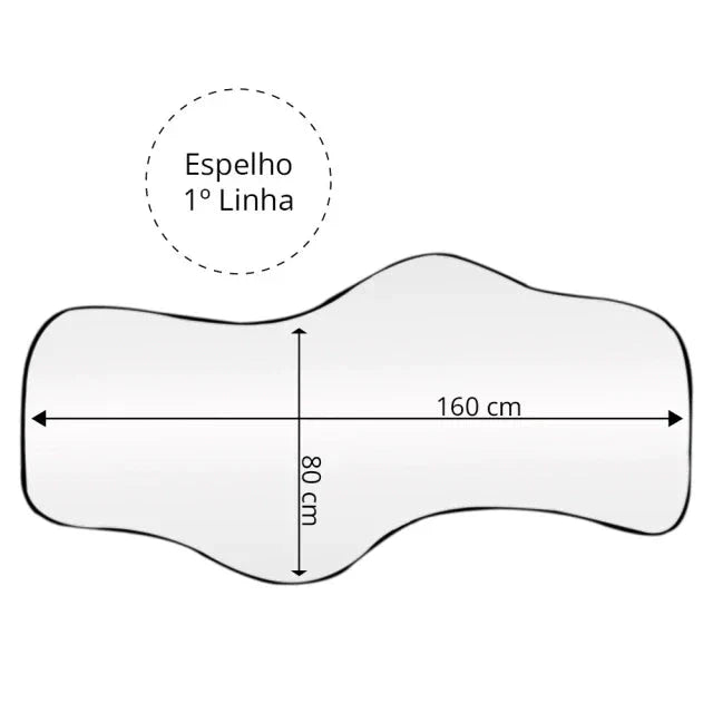 Espejo para salón Serenity 160 x 80 cm