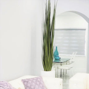 Jarrón Dax grande con hierba de junco