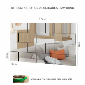 Liverpool Checkered Mirror