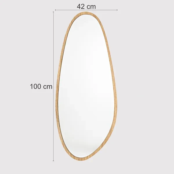 Organic Mirror Eros 42 cm x 100 cm Tauari
