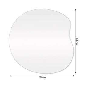 Organic Slim Mirror with LED 60x60cm
