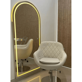 Oval LED Mirror Straight Base 180x90 Touch Screen