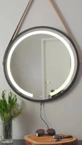 Round LED Mirror 3 Colors with Adnet Strap 45 CM