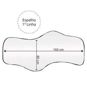 Espejo para salón Serenity 160 x 80 cm