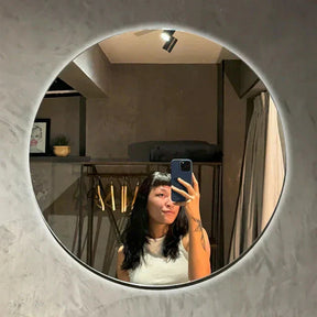 Espejo redondo delgado con LED 60x60