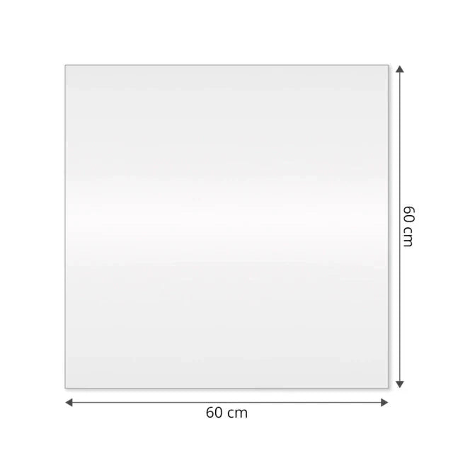 Espejo cuadrado delgado con LED 60 x 60 cm